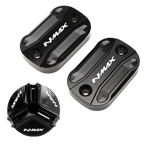 Bremszylinderdeckel Motorrad Vorne Hinten Brems Flüssigkeit Reservoir Abdeckung Öl Füllstoff Kappe Für NMAX155 NMAX125 2015-2024 von KRJFNAHQ
