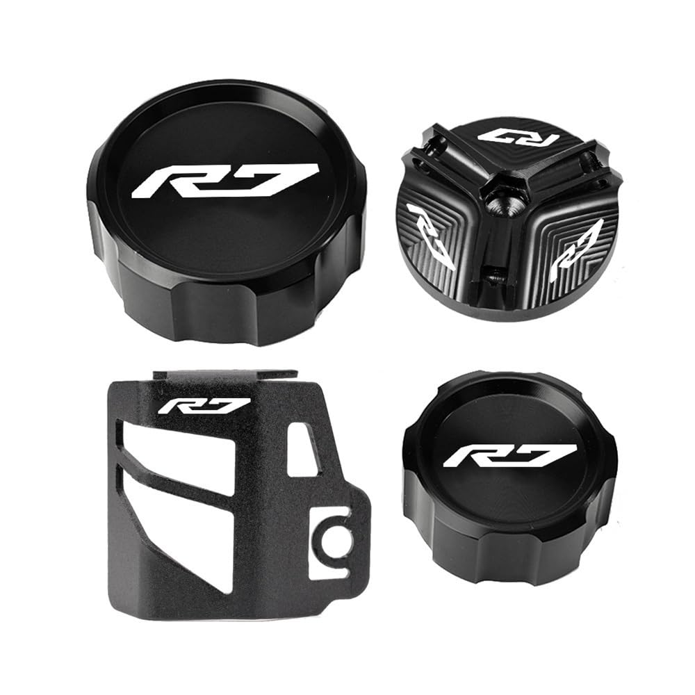 Bremszylinderdeckel Motorrad Vorne Hinten Brems Flüssigkeit Reservoir Abdeckung Schutz Protector Öl Füllstoff Kappe Für YZF-R7 2021-2024 Bremszylinderdeckel Motorrad Vorne Hinten Brems Flüssigkeit Reservoir Abdeckung Schutz Protector Öl Füllstoff Kappe Für YZF-R7 2021-2024 von KRJFNAHQ