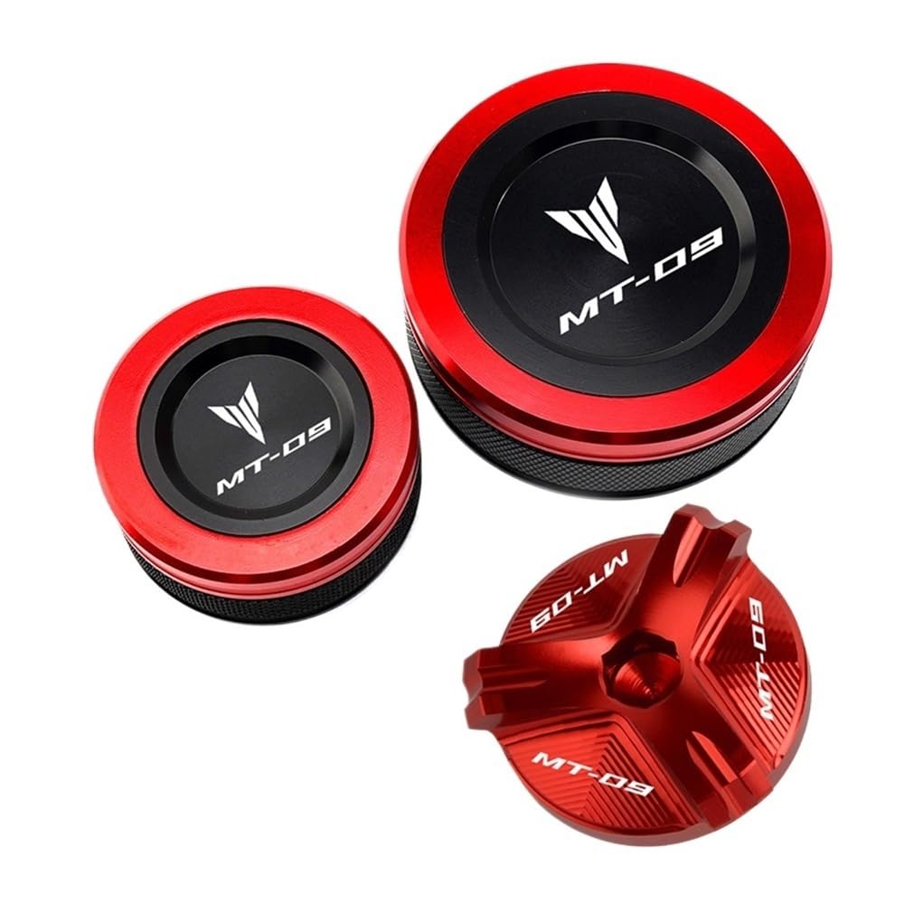 Bremszylinderdeckel Motorrad Vorne Hinten Brems Flüssigkeit Reservoir Tank Abdeckung Öl Füllstoff Kappe Für MT-09 FZ-09 FJ-09 SP Für Tracer 2014-2022 Bremszylinderdeckel Motorrad Vorne Hinten Brems Flüssigkeit Reservoir Tank Abdeckung Öl Füllstoff Kappe Für MT-09 FZ-09 FJ-09 SP Für Tracer 2014-2022 von KRJFNAHQ