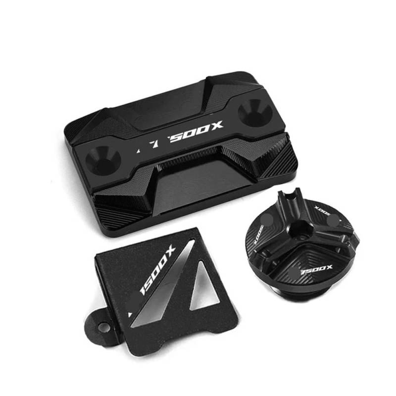 Bremszylinderdeckel Motorrad Zubehör Hinten Vorne Brems Flüssigkeit Reservoir Abdeckung Motor Öl Füllstoff Kappe Für CB500X von KRJFNAHQ