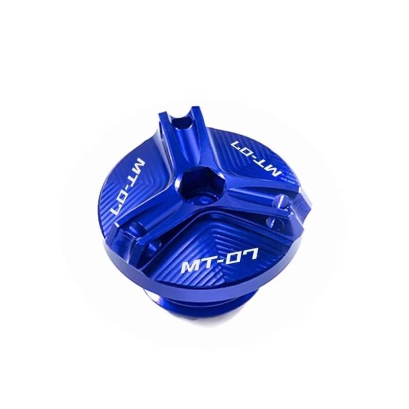 Bremszylinderdeckel Zubehör Motorrad Vorne Hinten Brems Flüssigkeit Reservoir Abdeckung Motor Öl Kappe Für MT-07 FZ-07 2014-2024 von KRJFNAHQ