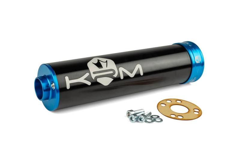 Endschalldämpfer KRM 70-90 schwarz - blau von KRM