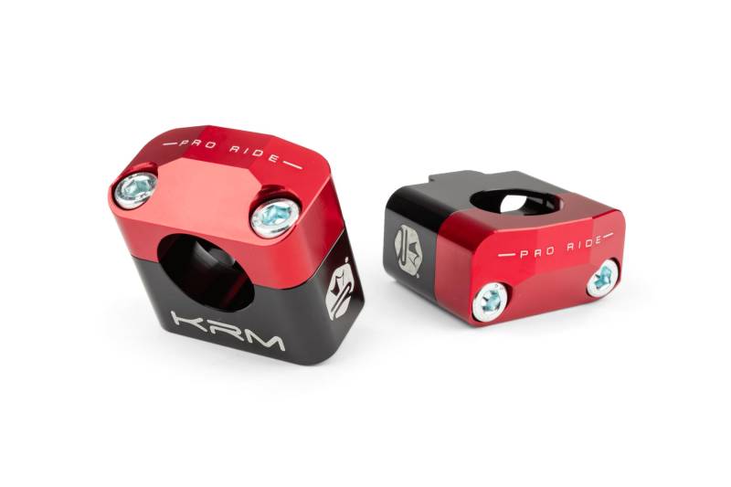 Lenkerklemmen 28mm KRM schwarz/rot von KRM