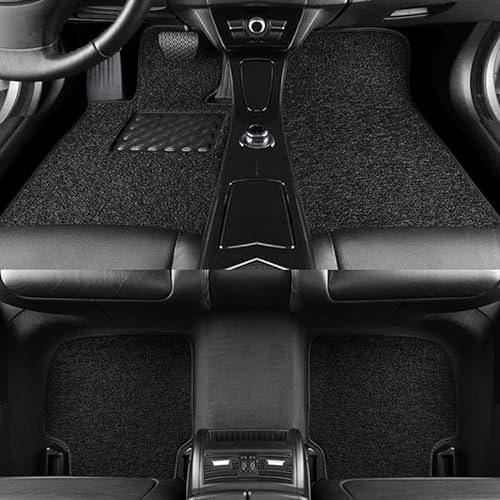 Auto Fußmatten, Für Hyundai Santa Fe 2019-2023 LHD All-Inclusive-Stil Allwetter Wasserdichter Rutschfester Bodenmatte Innenausstattung,C von KROKII