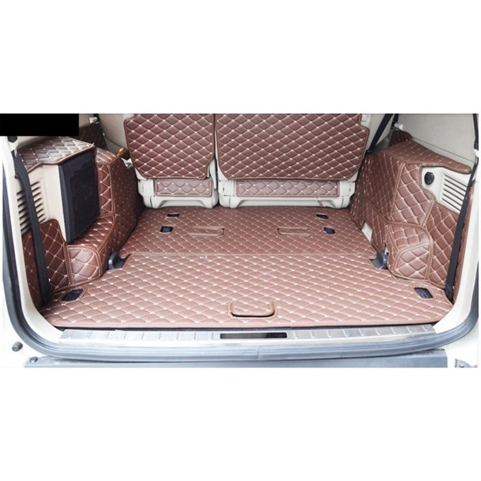 Kofferraumwanne Für Mitsubishi Für Pajero Für 7 Sitze 2007-2020 Spezielle Kofferraummatten Kofferraumwanne Schutzmatte (Color : 3) von KROREN