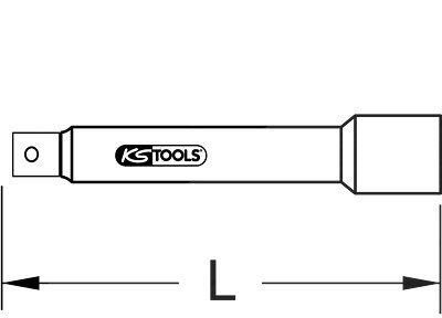 Ks Tools 1/2 CHROMEplus Verlängerung, 305mm [Hersteller-Nr. 918.1817] von KS TOOLS