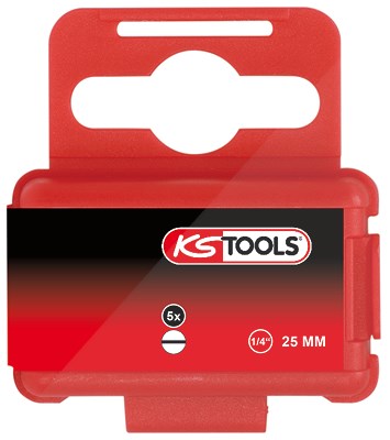 Ks Tools 1/4 Bit Schlitz, 25mm, 4mm, 5er Pack [Hersteller-Nr. 911.2238] von KS TOOLS