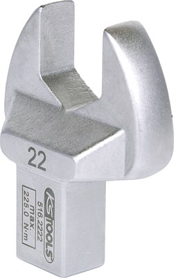 Ks Tools 14x18mm Einsteck-Maulschlüssel, 22mm [Hersteller-Nr. 516.2222] von KS TOOLS