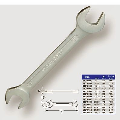 Ks Tools Doppel-Maulschlüssel, 10 x 11 mm [Hersteller-Nr. BT010902] von KS TOOLS