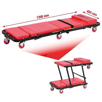 Ks Tools Fahrbare Liege und Klappsitz, 1200x420mm [Hersteller-Nr. 500.8000] von KS TOOLS
