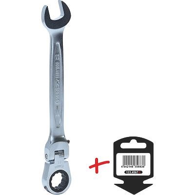 Ks Tools GEARplus Gelenk-Ratschenringmaulschlüssel feststellbar, 11mm [Hersteller-Nr. 503.4811-E] von KS TOOLS