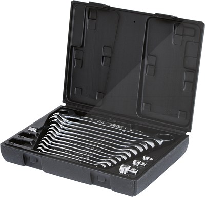 Ks Tools GEARplus Ratschenringmaulschlüssel-Satz, 16-tlg [Hersteller-Nr. 503.4266] von KS TOOLS