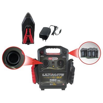 Ks Tools 12 V Kondensator-Booster - mobiles Starthilfegerät 720 A [Hersteller-Nr. 550.1830] von KS TOOLS