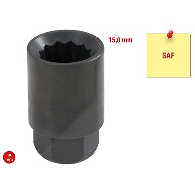Ks Tools 12-kant Bremsscheiben-Stecknuss für SAF, 15 mm [Hersteller-Nr. 450.0367] von KS TOOLS