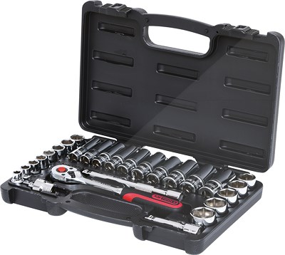 Ks Tools 3/8 CHROMEplus Steckschlüssel-Satz, 27-tlg [Hersteller-Nr. 918.0627] von KS TOOLS