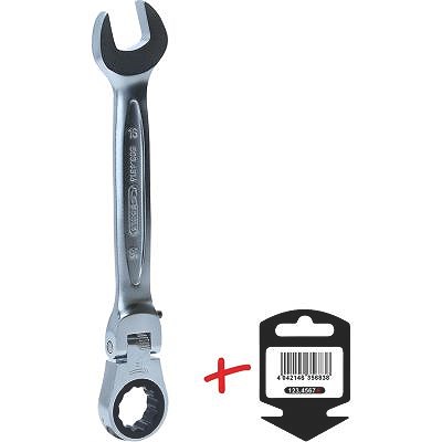 Ks Tools GEARplus Gelenk-Ratschenringmaulschlüssel feststellbar, 16mm [Hersteller-Nr. 503.4816-E] von KS TOOLS