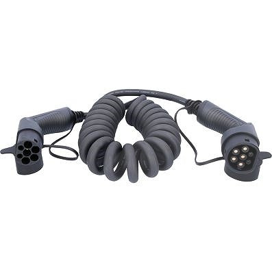 Efutoro Spiralladekabel Typ 2 auf Typ 2 22 kW, 32 A, 400 V, Mode 3, 5m [Hersteller-Nr. 117.7385] für Aiways, Aixam, Alfa Romeo, Audi, Bentley, BMW, Ce von Efutoro