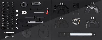 Ks Tools MODULO Systemeinlagen-Satz für Stossdämpfer, 61-tlg [Hersteller-Nr. 440.9061] von KS TOOLS