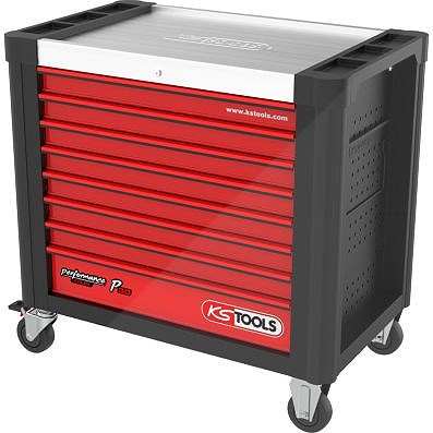 Ks Tools PERFORMANCEplus P30 SCHWARZ/ROT Werkzeugwagen mit 8 Schubladen [Hersteller-Nr. 873.4008] von KS TOOLS