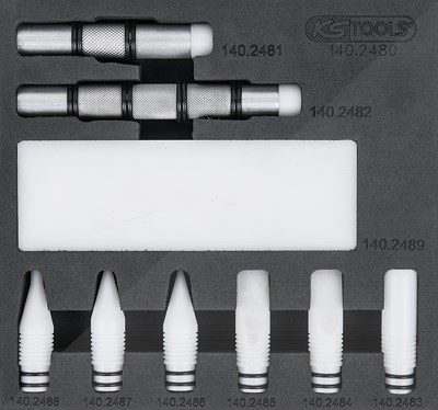 Ks Tools Rückschlagdorn-Satz, 10-tlg [Hersteller-Nr. 140.2480] von KS TOOLS