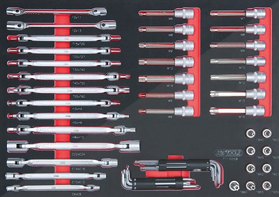 Ks Tools SCS Schlüssel-Satz, 53-tlg in 1/1 Systemeinlage [Hersteller-Nr. 711.0053] von KS TOOLS