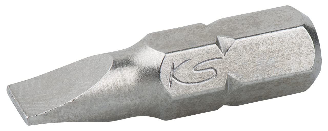 KS Tools 1/4' CLASSIC Bit Schlitz, 25mm, 4mm, 5er Pack von KS Tools