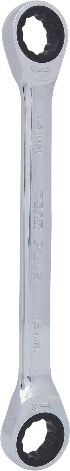GEARplus Schlüssel 14x15mm Ring/Ring-Ratschenschlüssel,feinverzahnt, auf Hänger GEARplus Schlüssel 14x15mm Ring/Ring-Ratschenschlüssel,feinverzahnt, auf Hänger von KS Tools