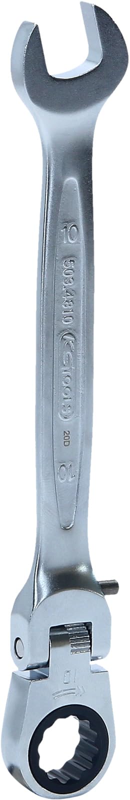 Gelenk-GEARplus Schlüssel 10mm / 86,16Nm mit Verriegelung, verchromt, satin-matt, auf Hänger von KS Tools