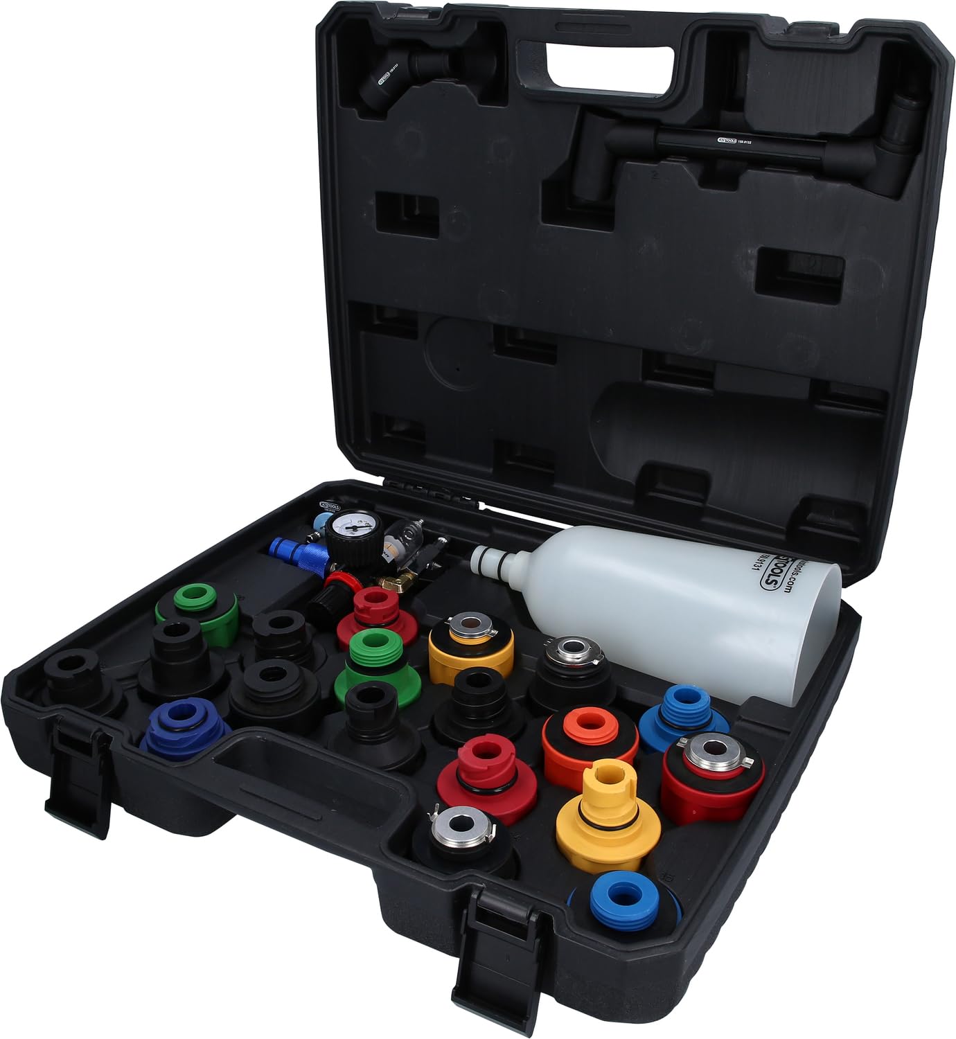 KS Tools 150.9130 Master Öl-Einfülltrichter-Satz mit drehbarem Winkelarm, 24-TLG, weiß KS Tools 150.9130 Master Öl-Einfülltrichter-Satz mit drehbarem Winkelarm, 24-TLG, weiß von BRILLIANT TOOLS