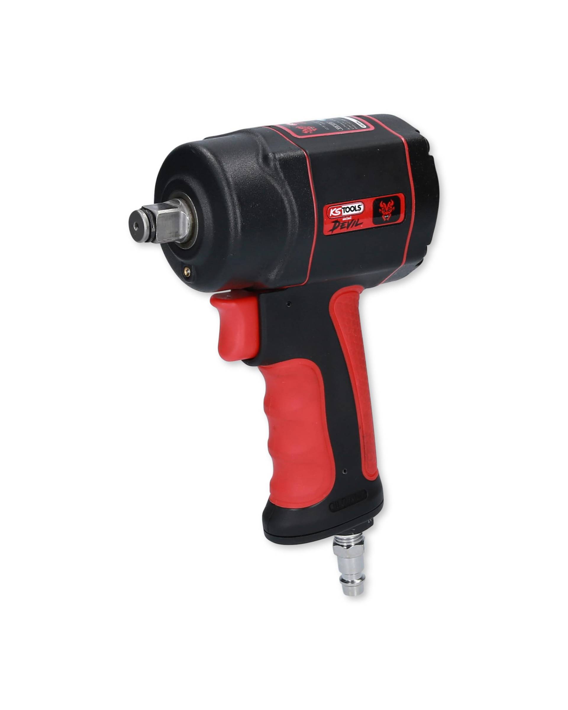 KS Tools Hochleistungs Schlagschrauber Druckluft miniDEVIL 1/2" 515.1315 I 3-fache Drehmomentvorwahl 210, 503, 755 Nm mit max. Löse-Drehmoment 1084 Nm I Zum Anziehen & Lösen von Schrauben KS Tools Hochleistungs Schlagschrauber Druckluft miniDEVIL 1/2" 515.1315 I 3-fache Drehmomentvorwahl 210, 503, 755 Nm mit max. Löse-Drehmoment 1084 Nm I Zum Anziehen & Lösen von Schrauben von KS Tools