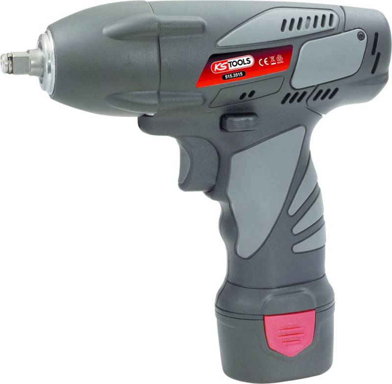KS Tools 515.3516 3/8'' Akku-Schlag-Schrauber, 117Nm, 1.870 U/min, mit 2 Akkus und 1 Ladegerät von KS Tools