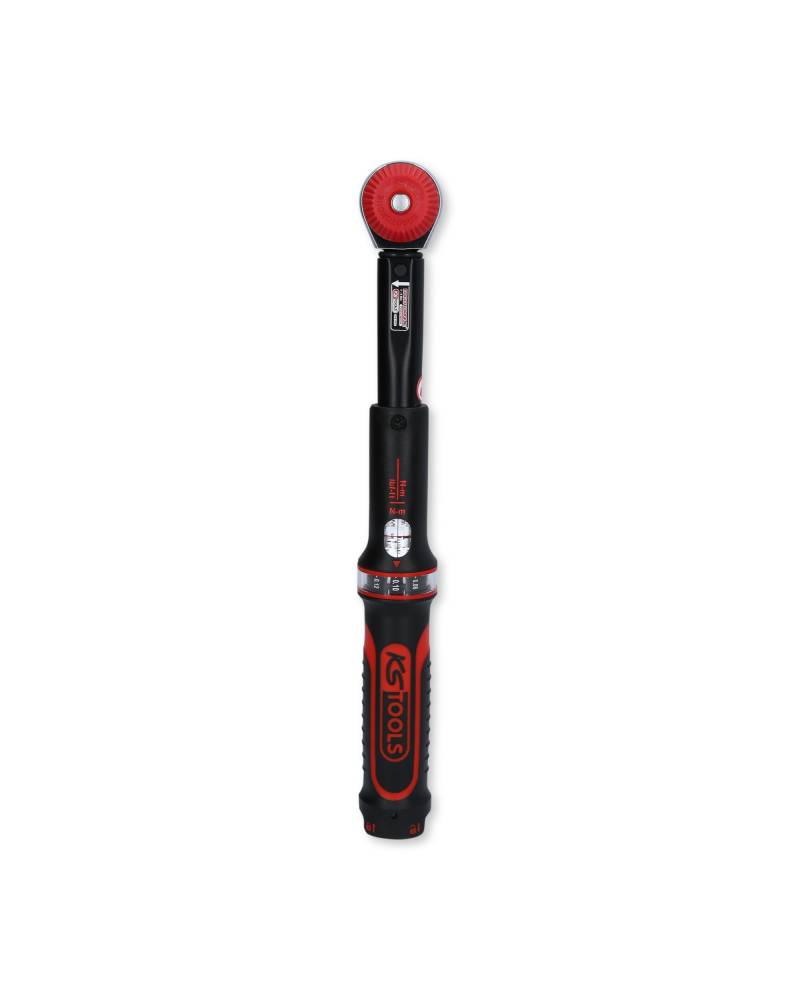 KS Tools Drehmomentschlüssel 1/4" ERGOTORQUE®Precision 516.1402 I 1-5Nm I ±3% Auslösegenauigkeit I Ratschen-Drehmomentschlüssel Auto Drehknopf mit Vierkantantrieb von KS Tools