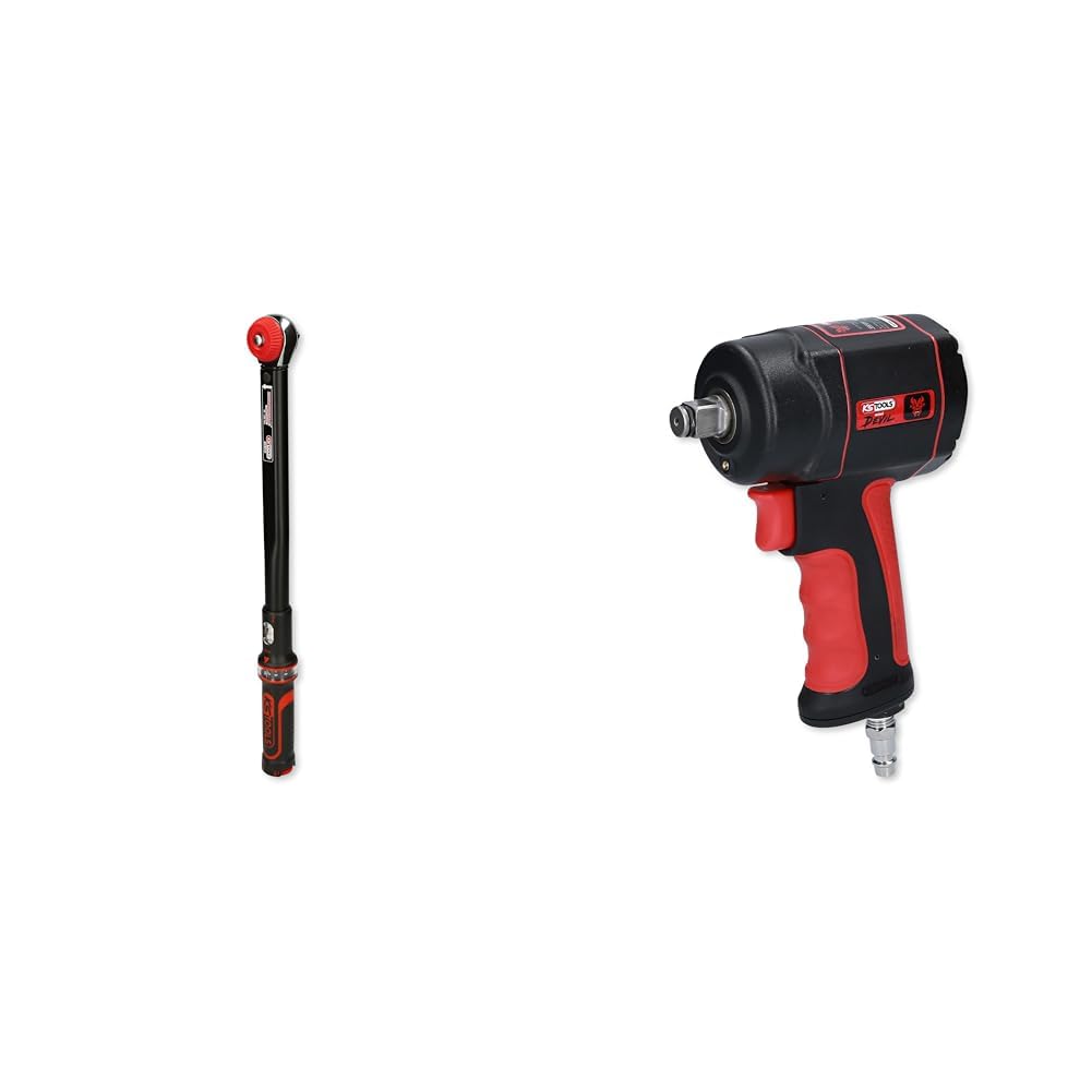 KS Tools 516.1442 1/2" ERGOTORQUEprecision Ratschen-Drehmomentschlüssel Drehknopf, 40-200Nm & 515.1315 1/2" THE miniDEVIL Hochleistungs-Druckluft-Schlagschrauber, 1084Nm KS Tools 516.1442 1/2" ERGOTORQUEprecision Ratschen-Drehmomentschlüssel Drehknopf, 40-200Nm & 515.1315 1/2" THE miniDEVIL Hochleistungs-Druckluft-Schlagschrauber, 1084Nm von KS Tools
