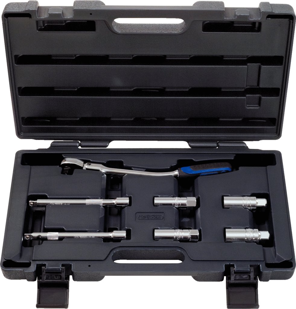 KS Tools 918.0607 3/8" CHROMEplus Zündkerzen-Service-Satz, 7-tlg. KS Tools 918.0607 3/8" CHROMEplus Zündkerzen-Service-Satz, 7-tlg. von KS Tools