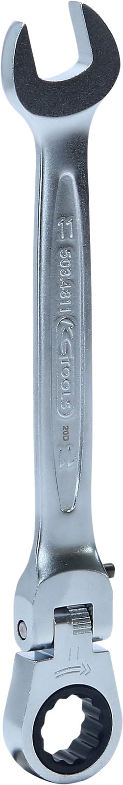 KS Tools GEARplus Gelenk-Ratschenringmaulschlüssel feststellbar, 11mm, auf Hänger von KS Tools