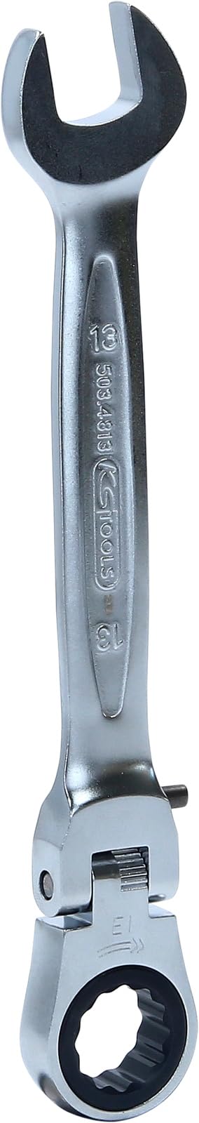 KS Tools GEARplus Gelenk-Ratschenringmaulschlüssel feststellbar, 13mm, auf Hänger von KS Tools