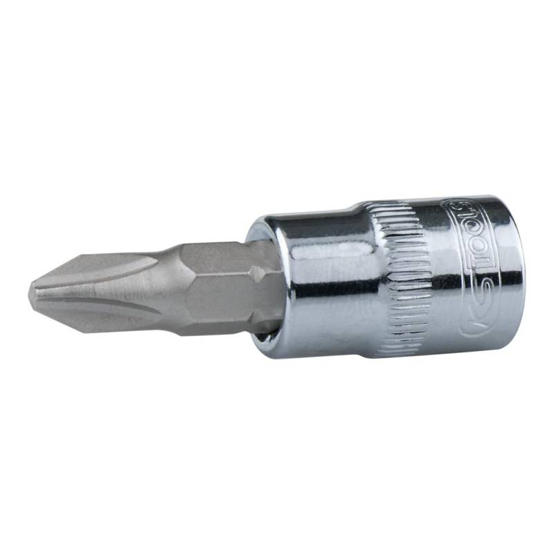 KS Tools Socket, 1/4" CHROMEplus Bit-Stecknuss, PH1, Edelstahl, farblos, One Size von KS Tools