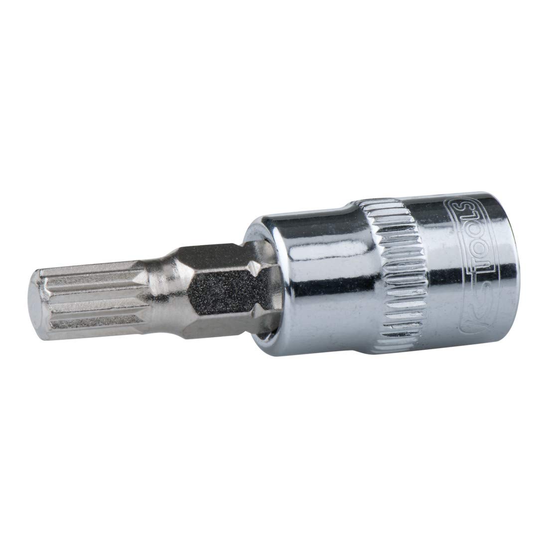 KS Tools Socket 1/4" CHROMEplus Bit Stecknuss Spline (XZN), M6, Edelstahl, farblos, One Size von KS Tools