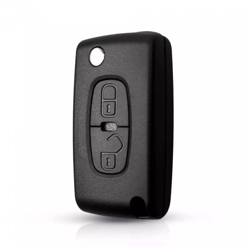 Autoschlüssel Flip Remote Control Case Cover Shell Fob 2 Button Fit für Peugeot 4007 ET 4008 Fit für Citroen C-Crosser C4 MIT-11R Blade von KSHSAA