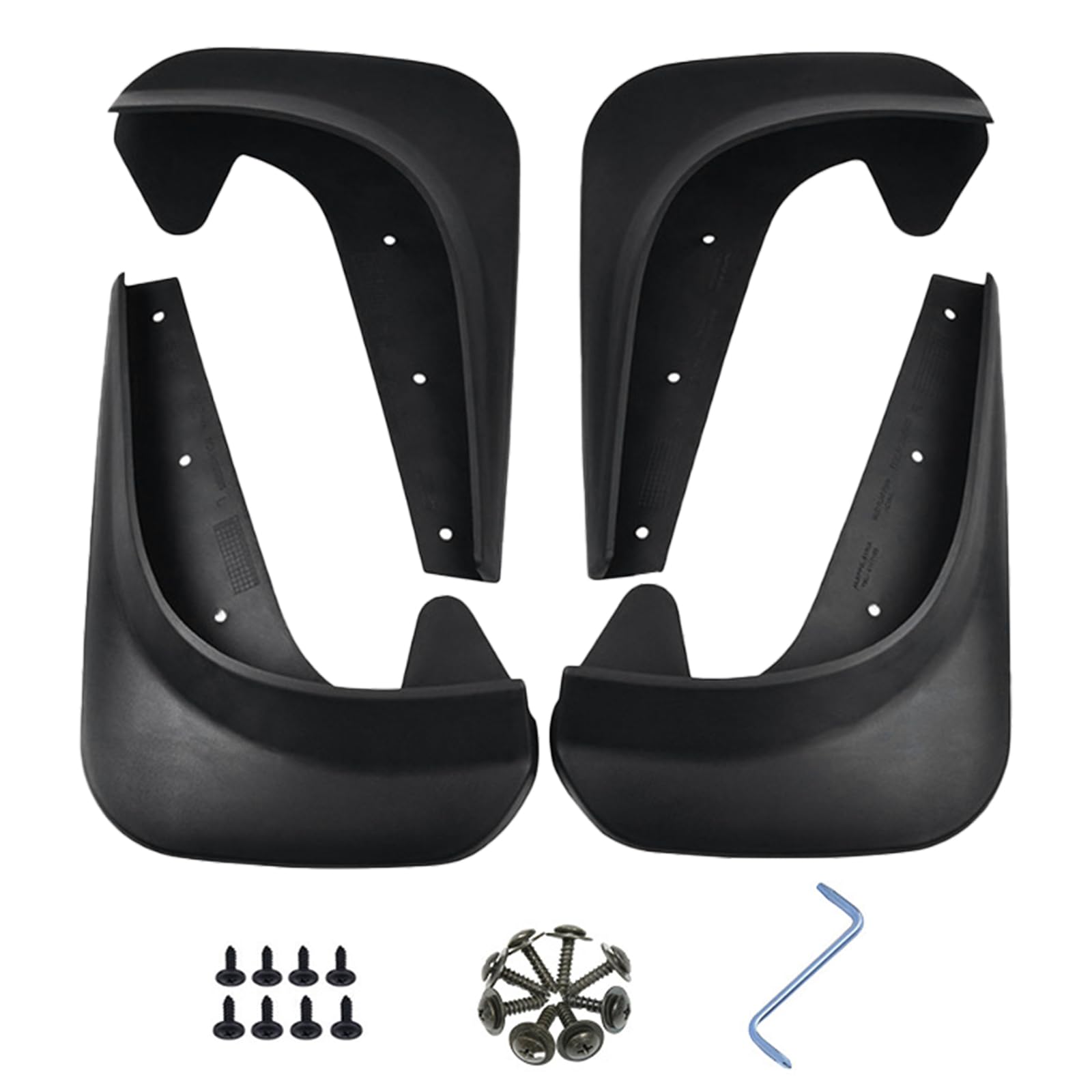 Schmutzfänger, Spritzschutz, 4 Stück, universal, flexibel, Schmutzfänger für Pickup, LKW, Auto, Vorder- und Rückseite Schmutzfänger, Spritzschutz, 4 Stück, universal, flexibel, Schmutzfänger für Pickup, LKW, Auto, Vorder- und Rückseite von KSIEE