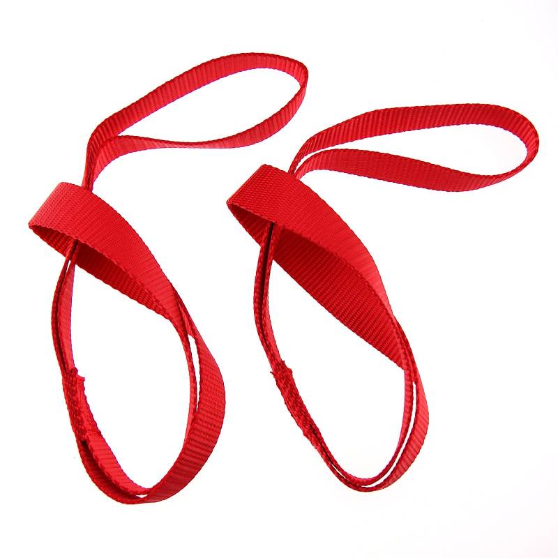 KSOH Products Doppelschlaufe Zurrschlaufe Nylon Cargo-Schlaufe, 2 Stück, Rot, 45 cm, für PKW, Geländewagen, Lieferwagen, Motorrad, ATV, UTV, LKW von KSOH Products