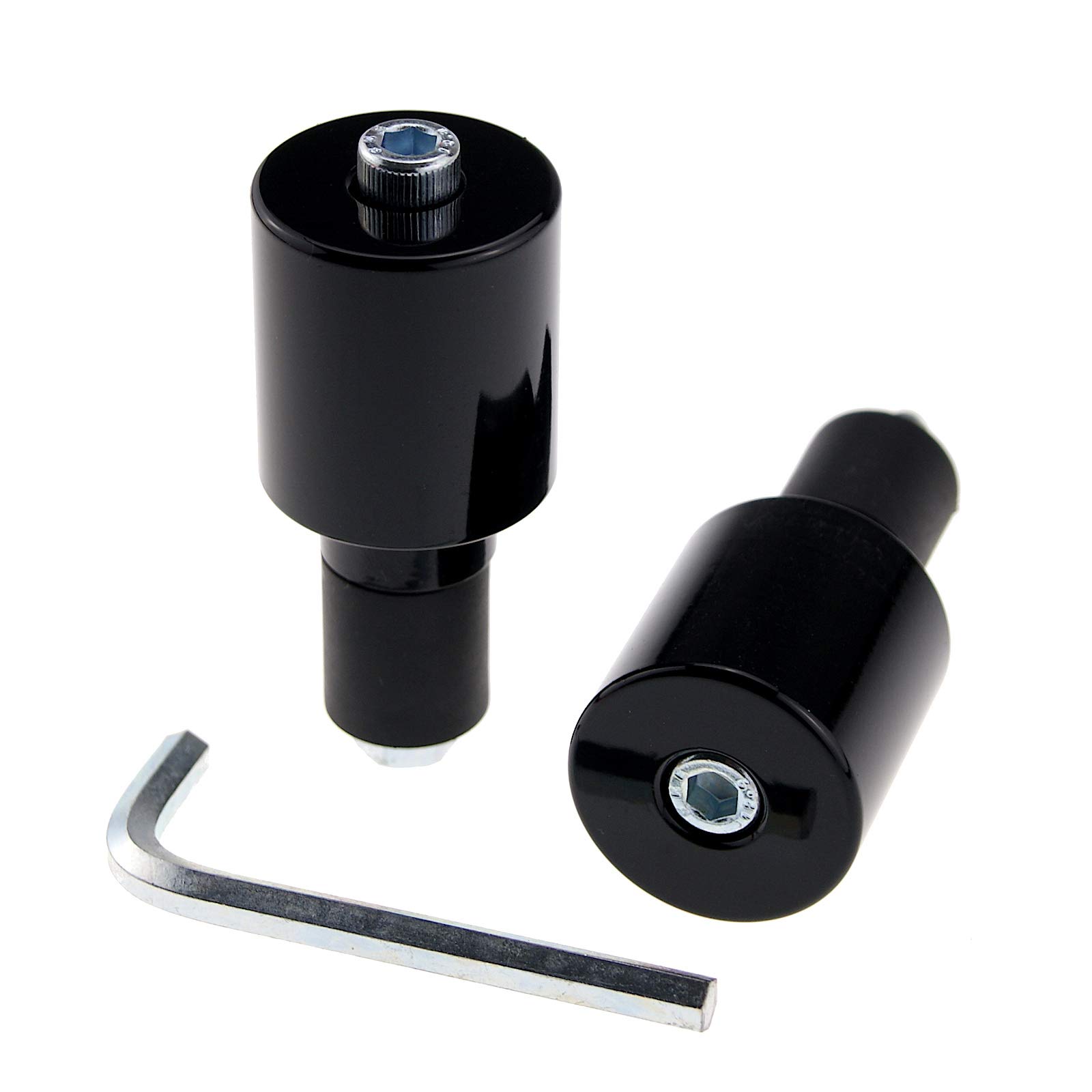 Lenkergewichte Stahl Schwarz Vibrationsdämpfer Lenkerenden 7/8" 22mm 204g Schwer Lenkergewichte Stahl Schwarz Vibrationsdämpfer Lenkerenden 7/8" 22mm 204g Schwer von KSOH Products