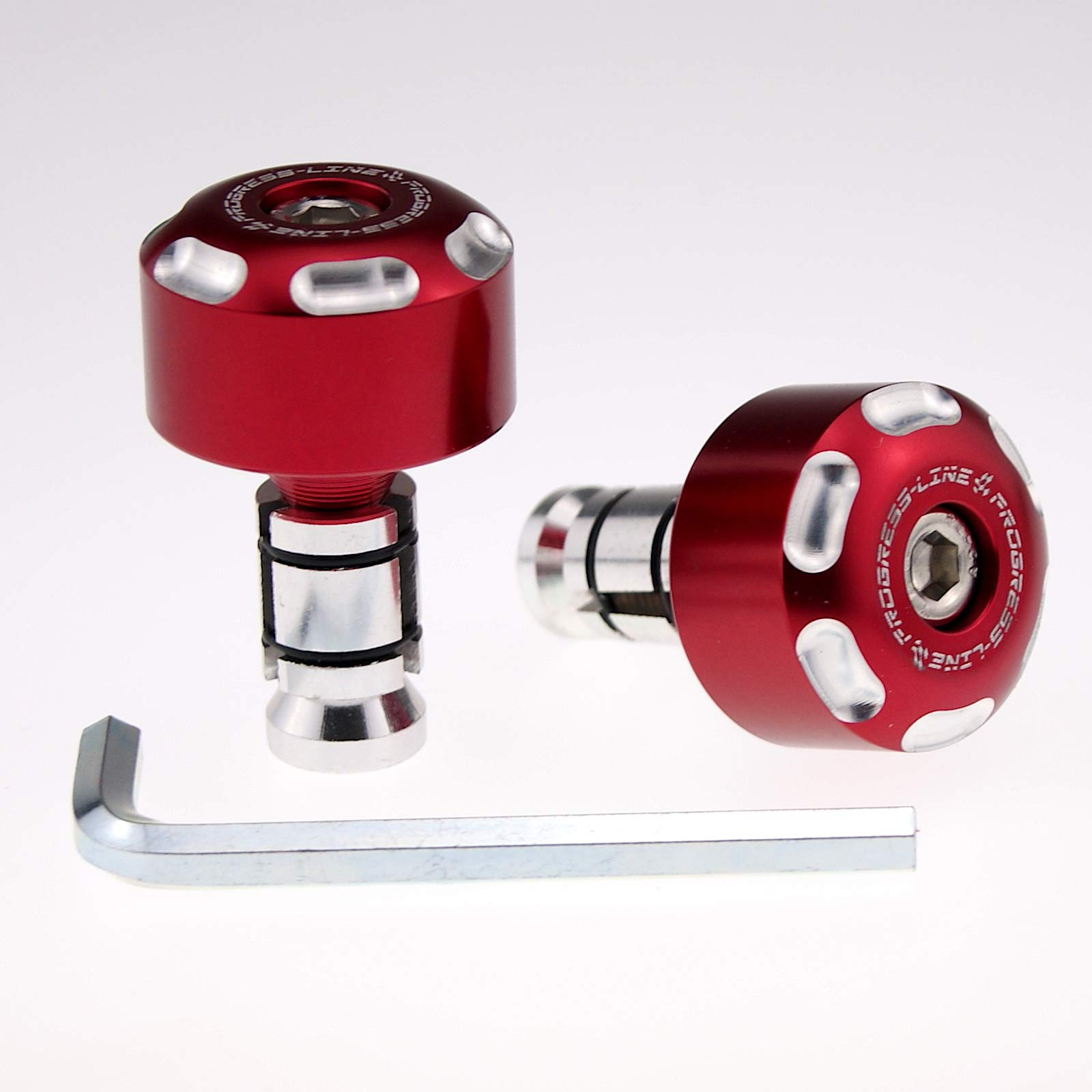 Lenkergewichte Vibrationsdämpfer Lenkerenden Motorrad Alu Paar 7/8"-1" Ø14-19 mm Rot Lenkergewichte Vibrationsdämpfer Lenkerenden Motorrad Alu Paar 7/8"-1" Ø14-19 mm Rot von KSOH Products