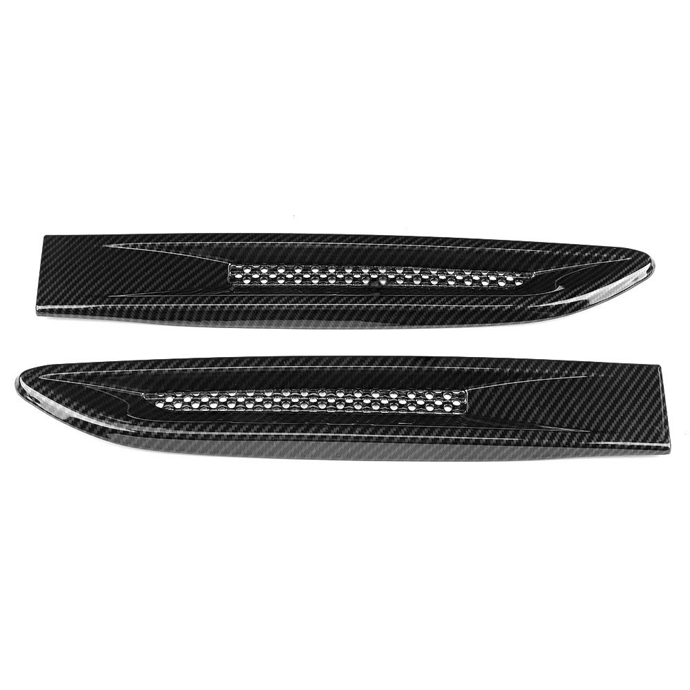 KSTE 2ST Carbon Fiber Texture Fender Side Air Vent Outlet Abdeckung Fit for Jaguar XF XFL XE von KSTE