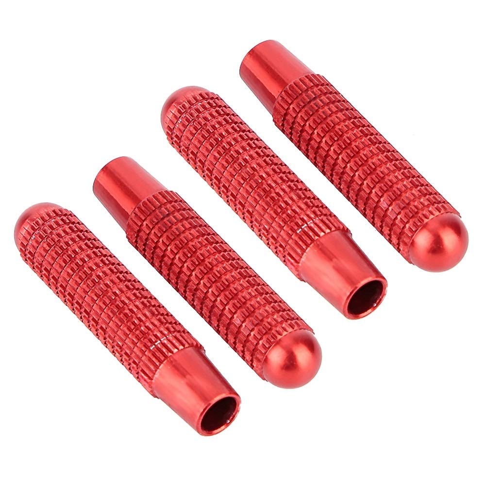 KSTE 4pcs Autotürschloss Pin Knob Abdeckung Fit for Mercedes Benz A B E CLA GLA GLC GLK-Klasse (rot) von KSTE