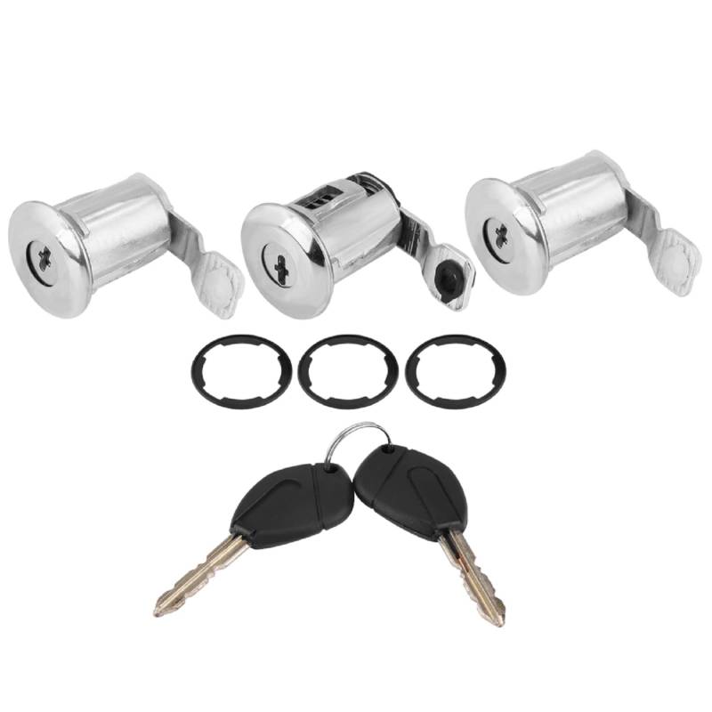 KSTE Auto Barrel Lock set, 252522 Auto Türschloss Schließzylinder Set mit Schlüssel Türschloss Schlüßel Kernzubehör für Partner Citroen Berlingo Xsara von KSTE