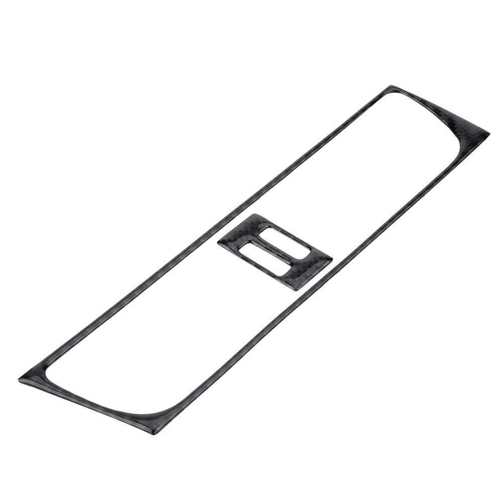 KSTE Carbon-Faser-Konsole Klimaanlage Outlet Vent Rahmenabdeckung Trim für A4 (B8) 2007-2016, Wippschalter, Schwarz von KSTE