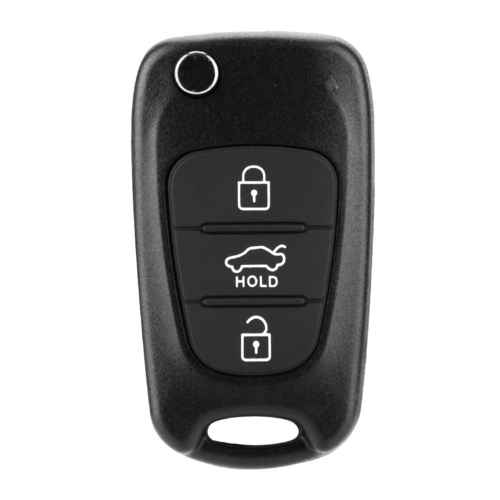 KSTE Key Fob Fall Schlag 3 Taste Fernschlüsselfob Fall Shell Cover gepasst for KIA Rondo Sportage Seele Rio von KSTE