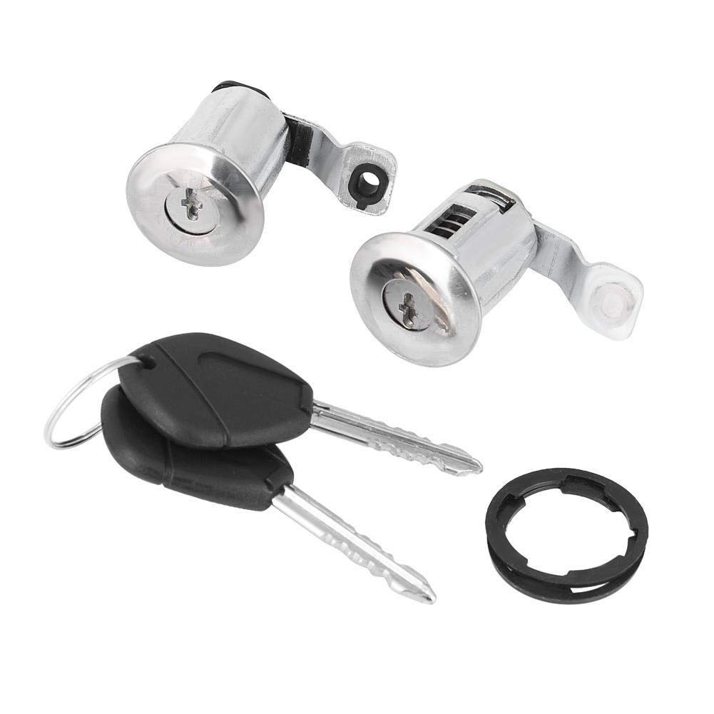 KSTE Türschloss, Zylinderschloss Türschloss Set mit 2 Schlüssel für Peugeot Partner Citroen Xsara Berlingo von KSTE