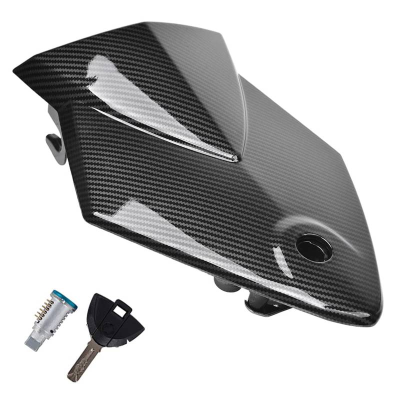 Motorrad-Rücksitzverkleidung, Motorrad-Rücksitzabdeckung, Motorrad-Reat-Haube, Kunststoff-Motorradsitzverkleidung mit Schlossschlüssel, für B-MW S1000RR 2009–2014 Modifikation (schwarz) von KTGCOZS